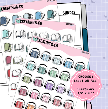 Audiobook Icon Functional Stickers - SBS027