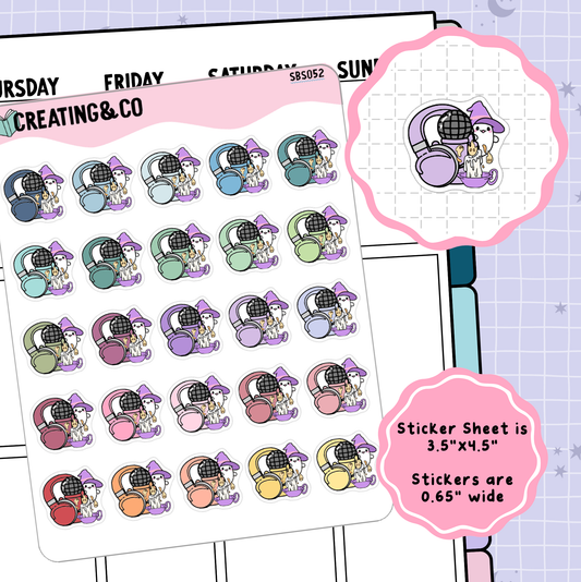 Spooky Podcast Icon Functional Stickers - SBS052