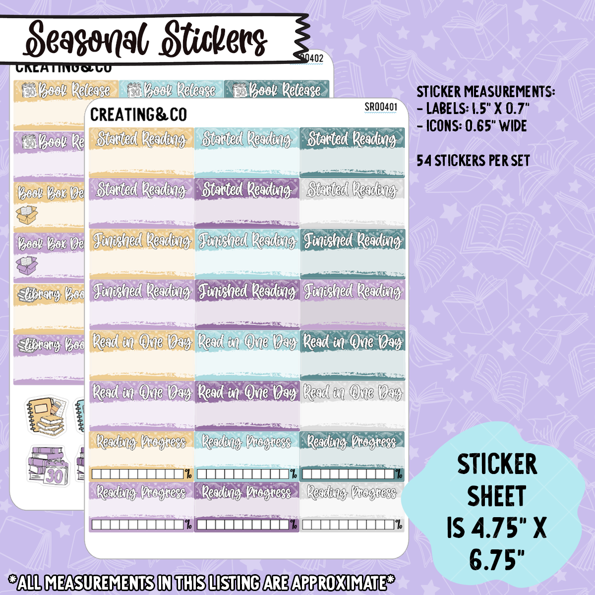 Stars Align 2025 Winter Reading Challenge Sticker Essential Bundle