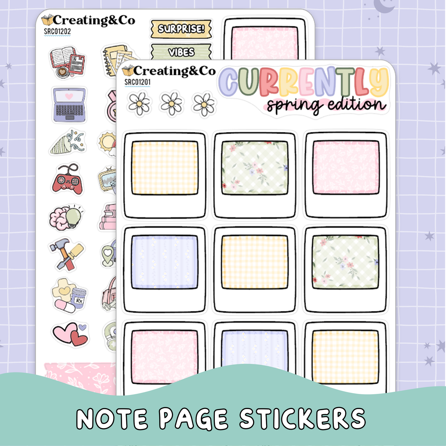 Floral Fables Spring Currently in Life Sticker Sheet Set - SRC012