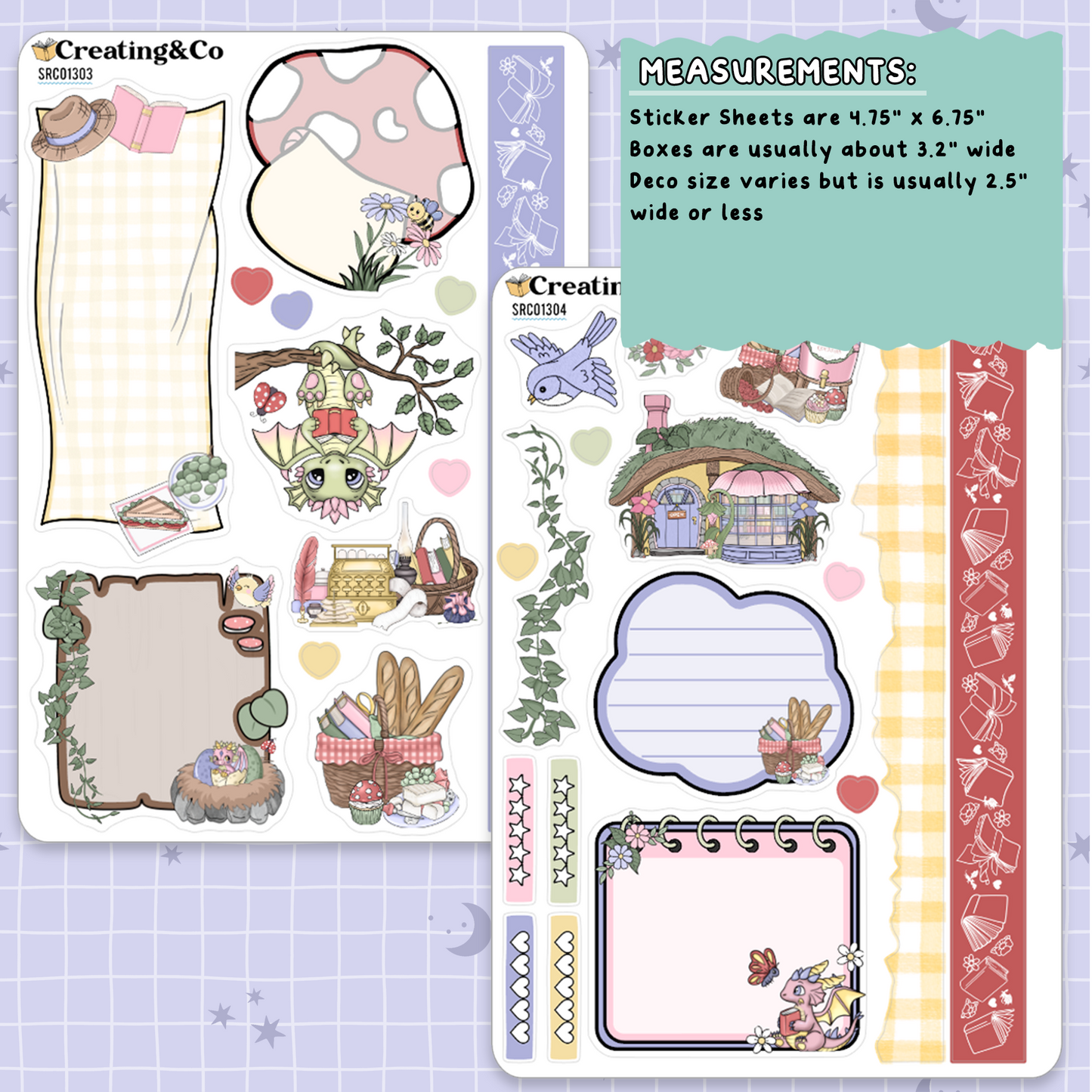 Floral Fables Spring Reading Challenge Junk Journal & Deco Sticker Sheet Set - SRC013