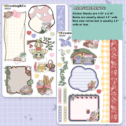 Floral Fables Spring Reading Challenge Junk Journal & Deco Sticker Sheet Set - SRC013