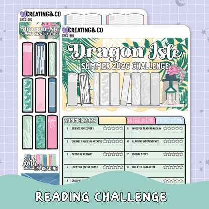 Dragon Isle Summer Reading Challenge Planner Sticker Set - SRC014