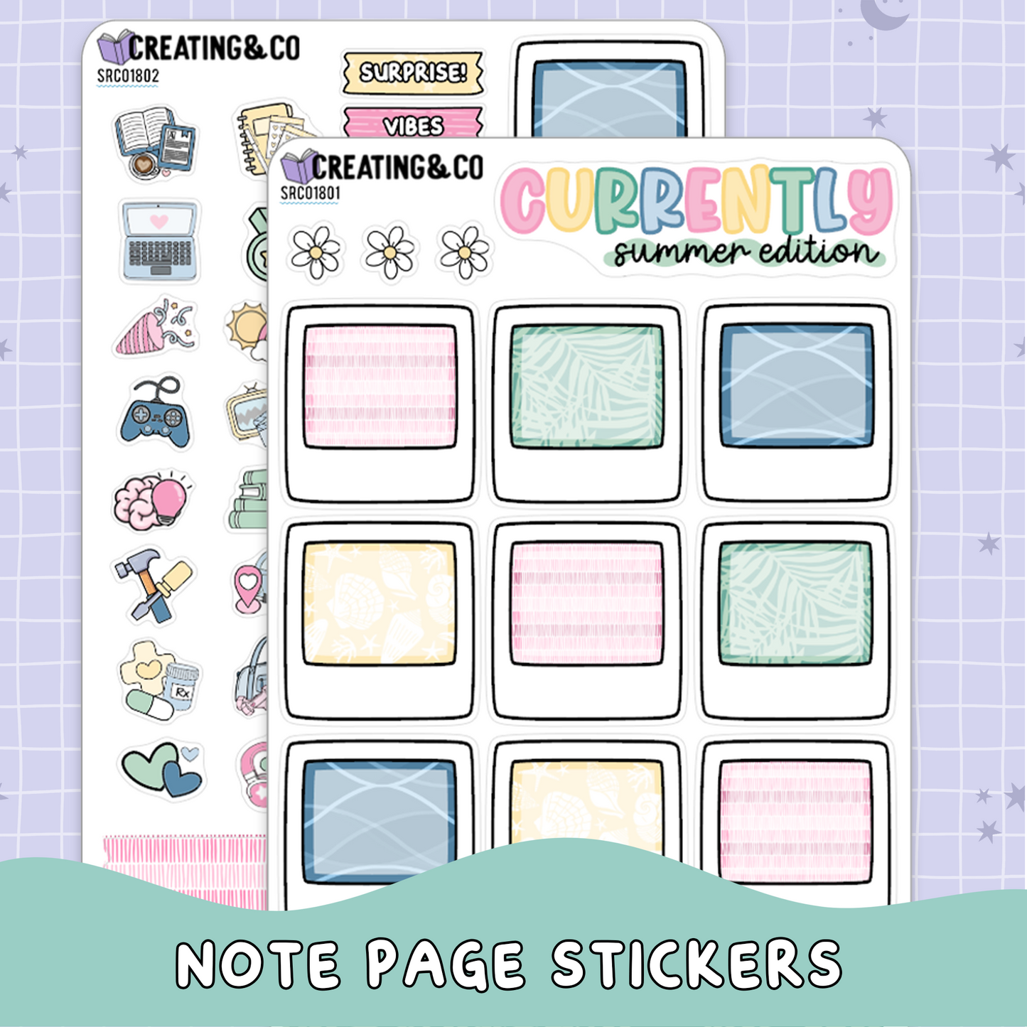 Dragon Isle Summer Currently in Life Sticker Sheet Set - SRC018