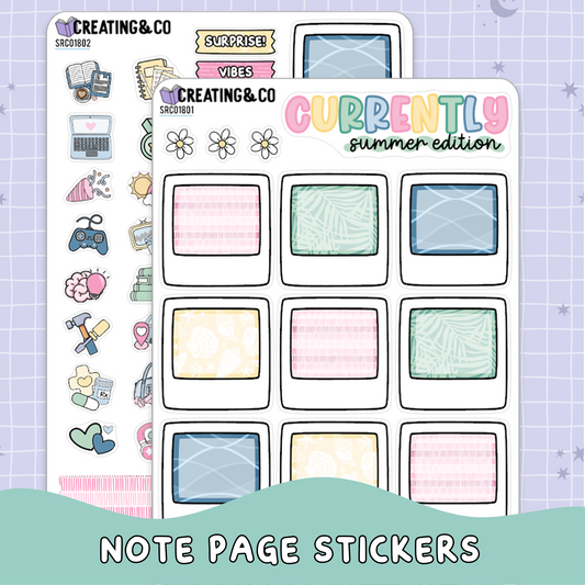 Dragon Isle Summer Currently in Life Sticker Sheet Set - SRC018