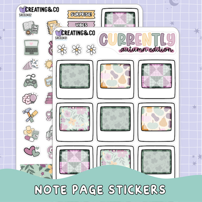 Dragon Harvest Autumn Currently in Life Sticker Sheet Set - SRC024