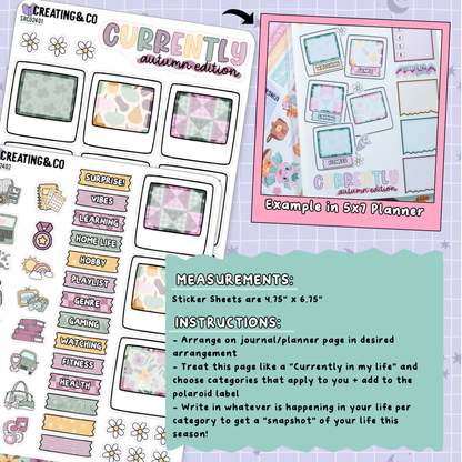 Dragon Harvest Autumn Currently in Life Sticker Sheet Set - SRC024
