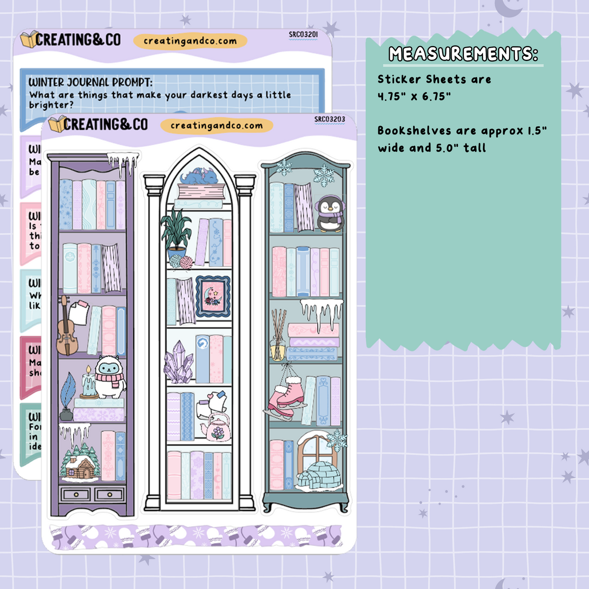 Frosted Firelight Dragon Winter Challenge Journal + Extra Sheets - SRC033