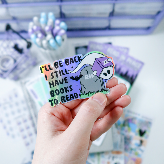 I'll Be Back Ghost Vinyl Die Cut Sticker - IBBGV