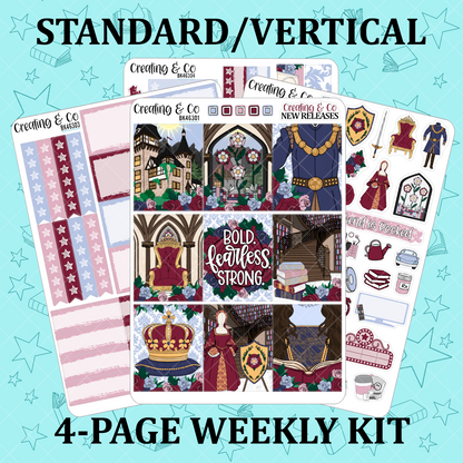 Royalty Reads Vertical Weekly Planner Kit  - BK463