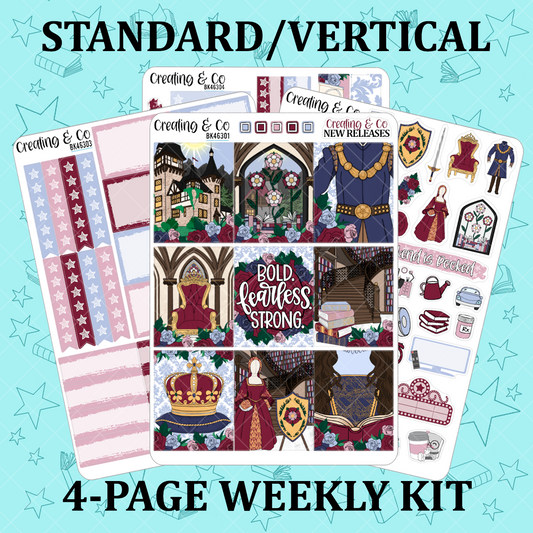 Royalty Reads Vertical Weekly Planner Kit  - BK463