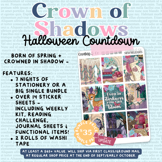 Crown of Shadows - 7 Nights of Halloween Bundle Countdown - PRESALE