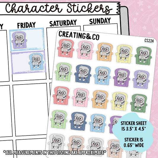 Movie Booksy Character Functional Planner Stickers - CS224