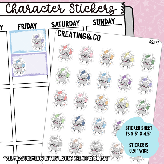 Happy Mail Booksy Character Functional Planner Stickers - CS277