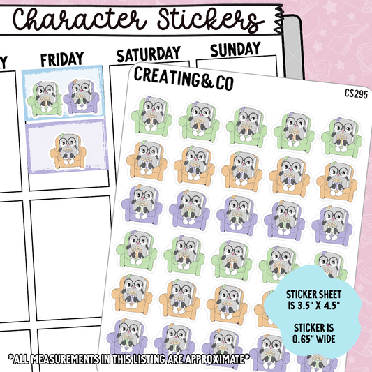 Scary Movie Booksy Character Functional Planner Stickers - CS295