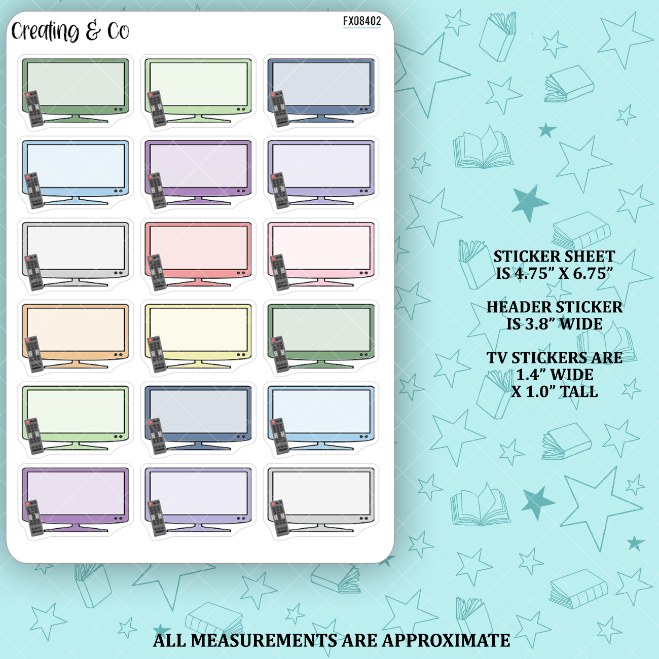 TV Show Tracker Build Your Own Notes Page Functional Sheet - FX084