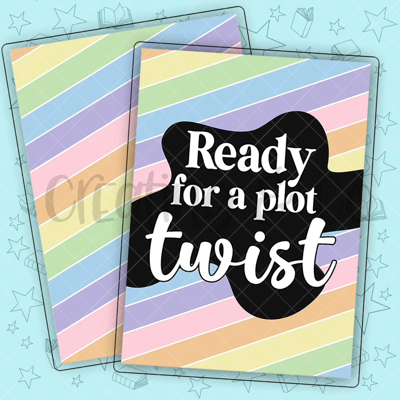 Plot Twist Build Your Own Book Journal Laminated Cover