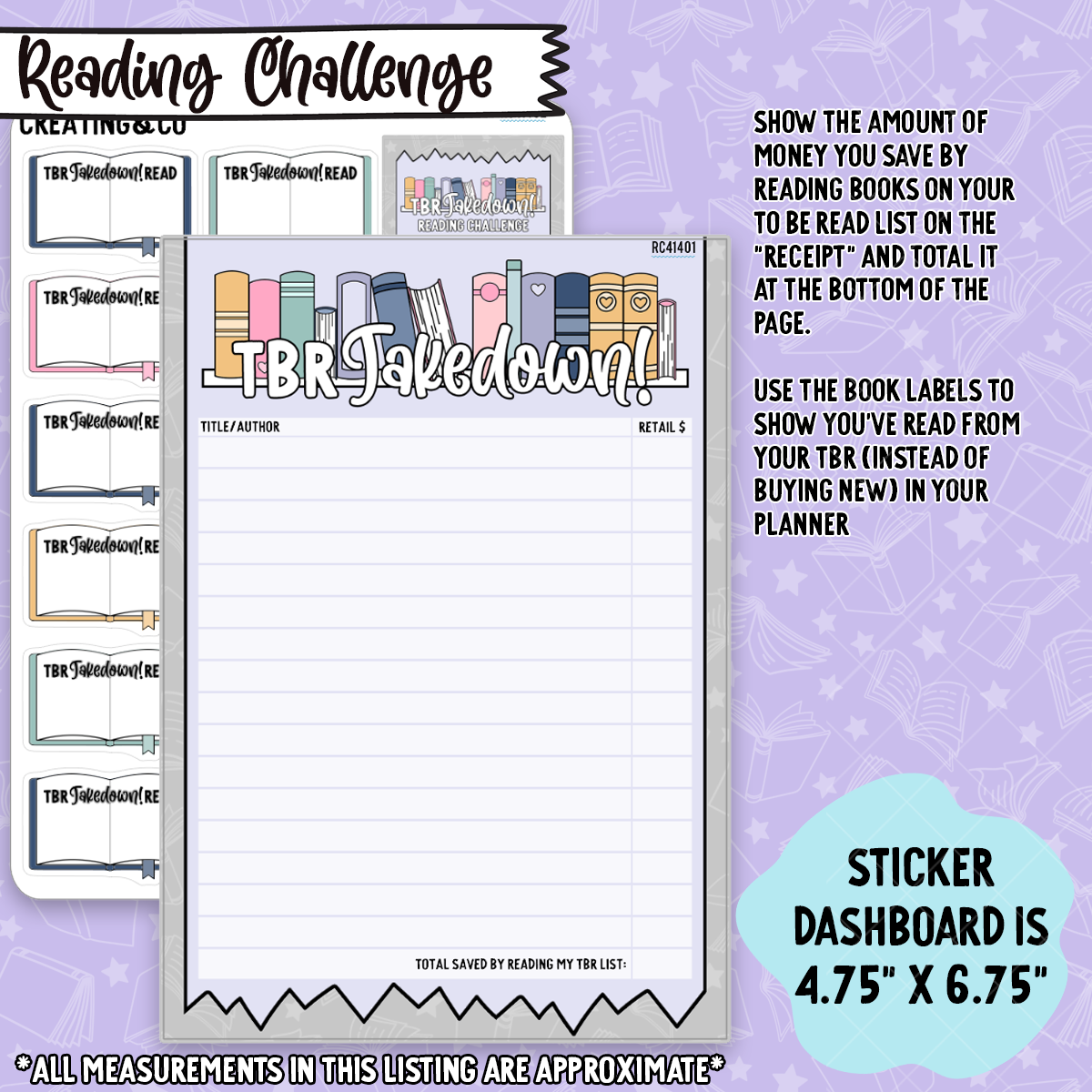 2025 Reading Challenge 5x7 Bundle - Misc Challenges