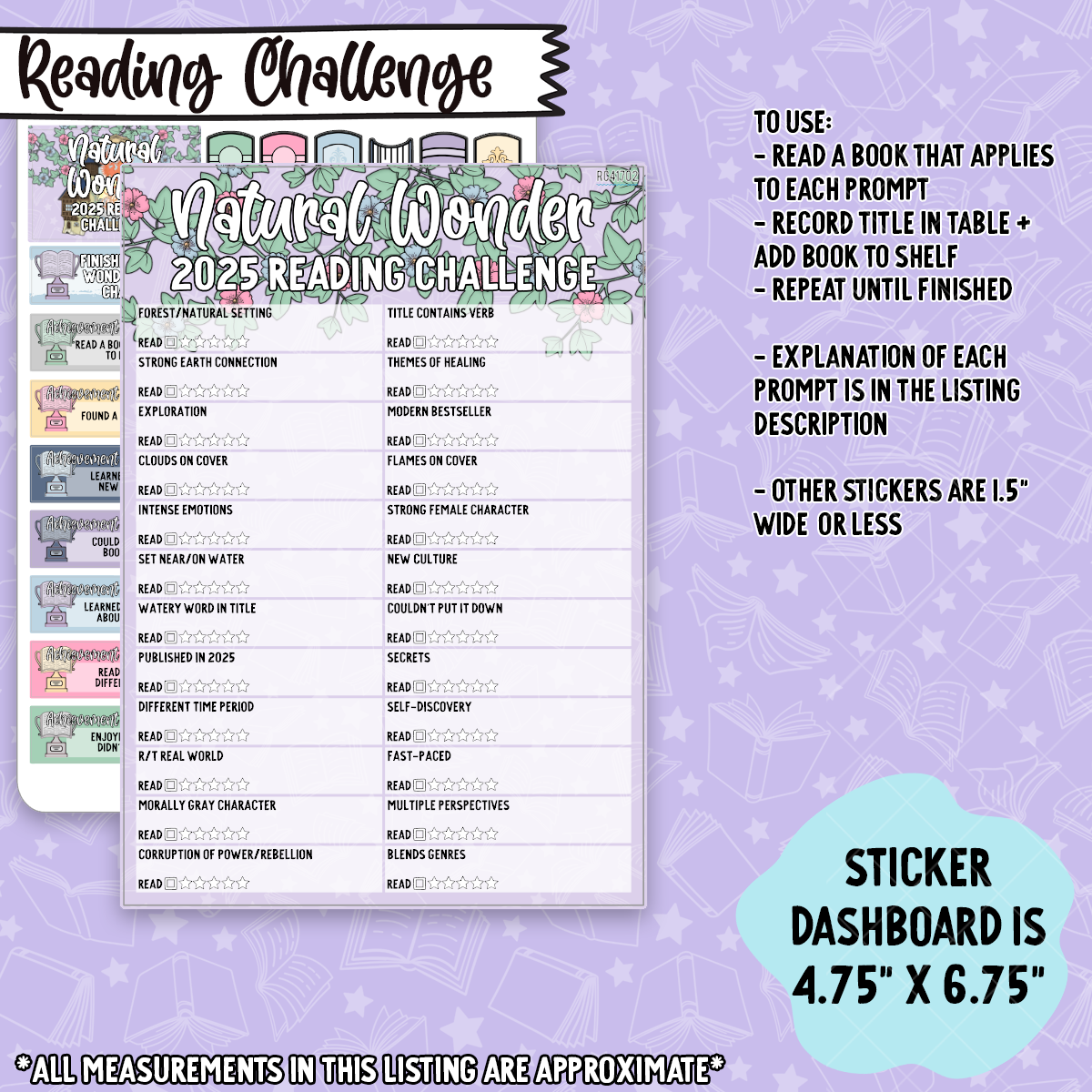 Natural Wonder Reading Challenge Bundle