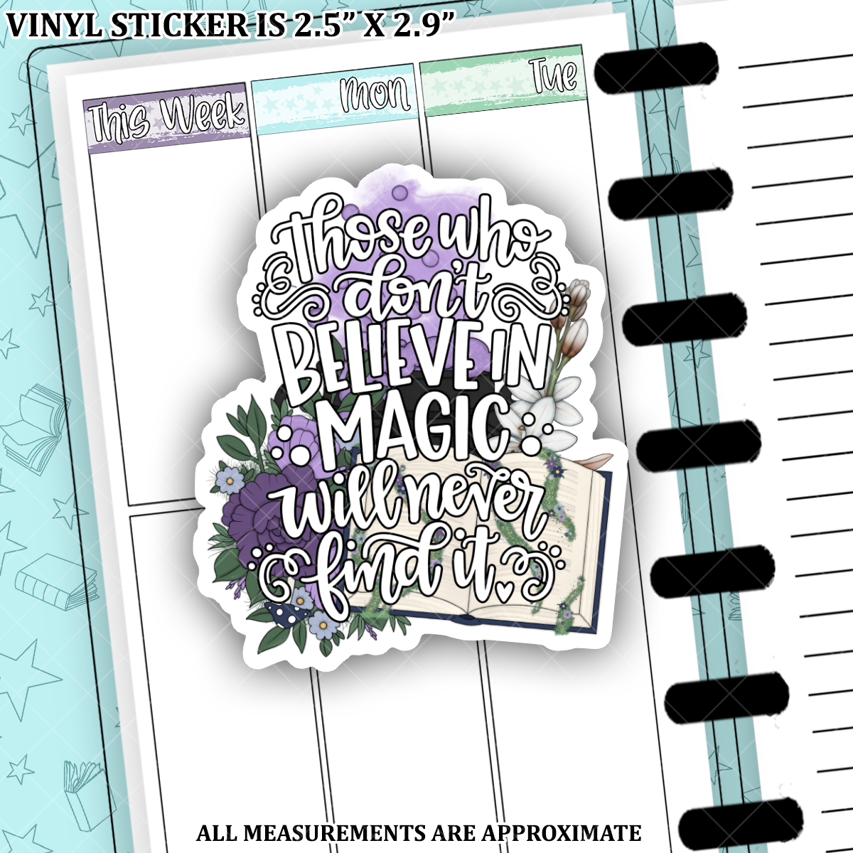 Never Find Magic Fairy Forest Vinyl Die Cut Sticker - NFMVS