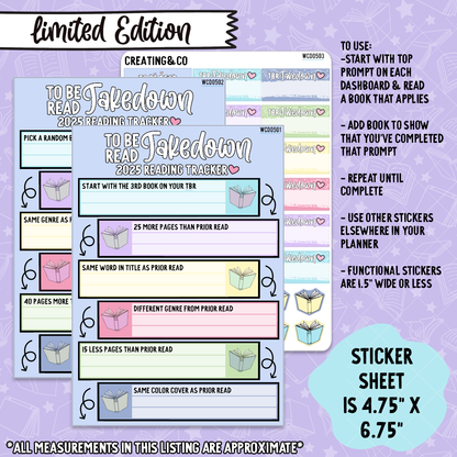 TBR Takedown 2024 Winter Countdown - All Sticker Sheets(27) - xWCD