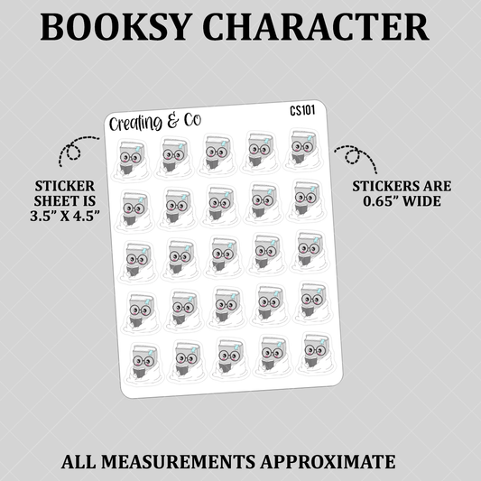 Cozy Reading Booksy Character Functional Stickers - CS101
