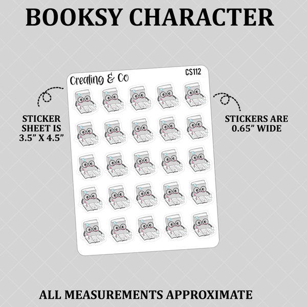 Planning Booksy Character Functional Stickers - CS112