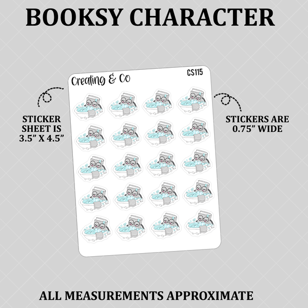 Bath Booksy Character Functional Stickers - CS115