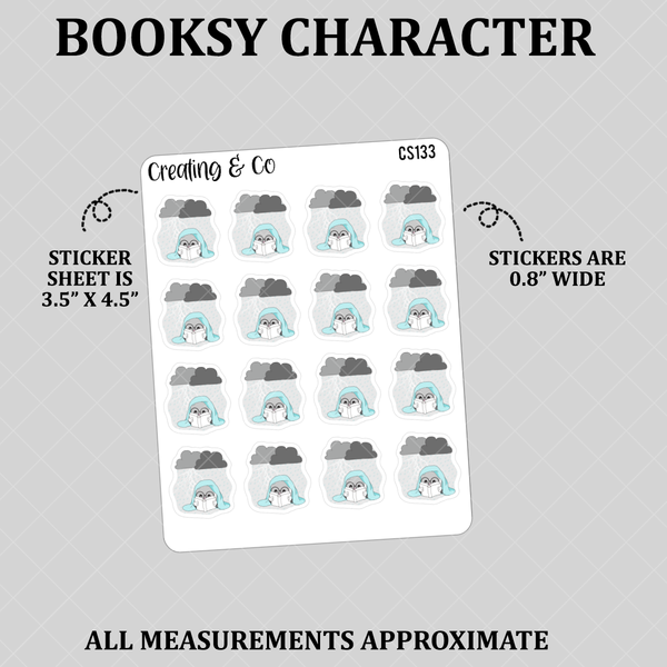 Thunderstorm Booksy Character Functional Stickers - CS133