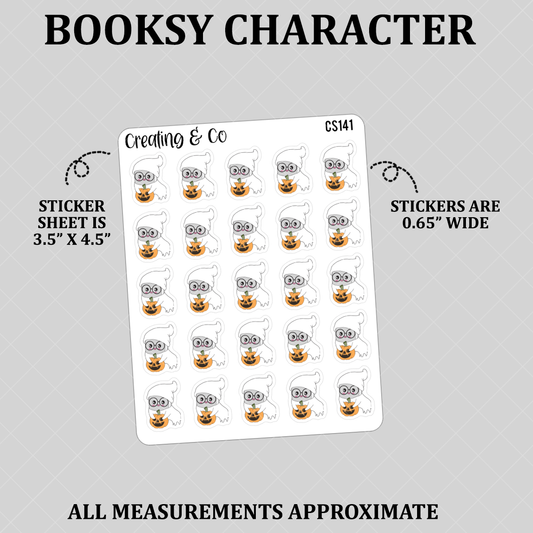 Ghost Booksy Character Functional Stickers - CS141
