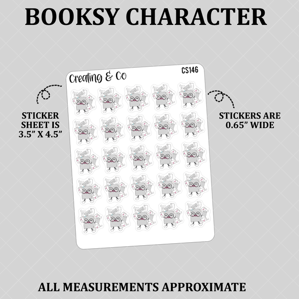 Happy Mail Booksy Character Functional Stickers - CS146