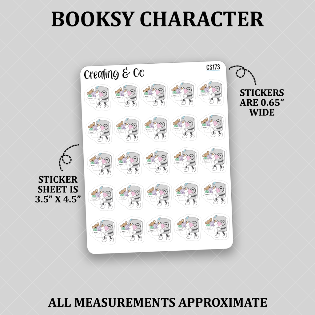 Destash Booksy Character Functional Stickers - CS173