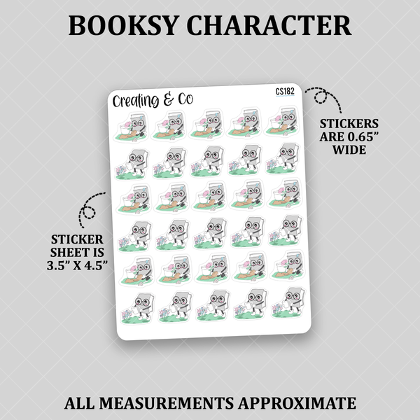 Garden Planting Booksy Character Functional Stickers - CS182