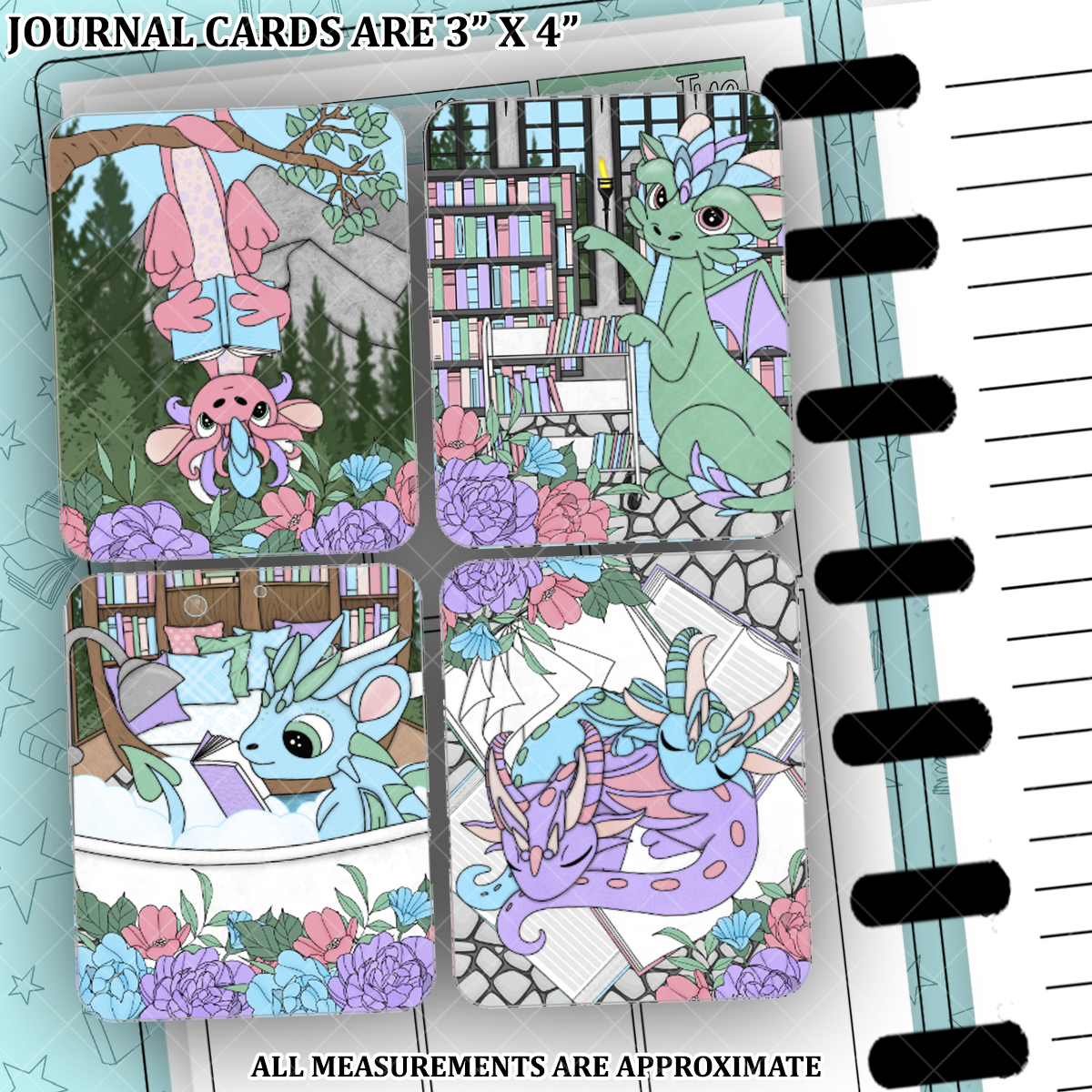 Book Dragon Journal Card Pack - PS176