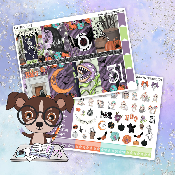 Boo Printable Weekly Planner Stickers
