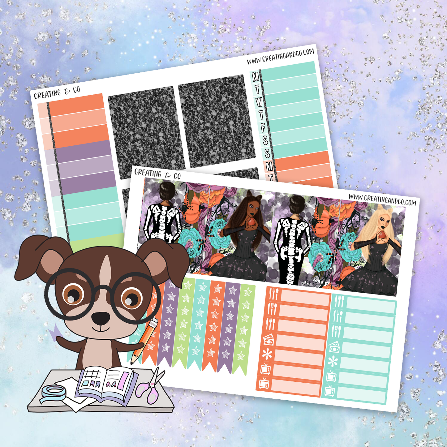 Boo Printable Weekly Planner Stickers