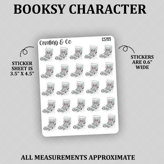 Knitting Booksy Character Functional Stickers - CS155
