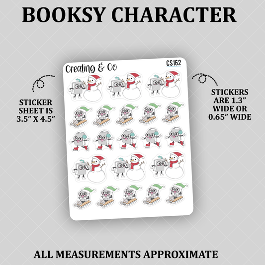 Winter Fun Booksy Character Functional Stickers - CS162