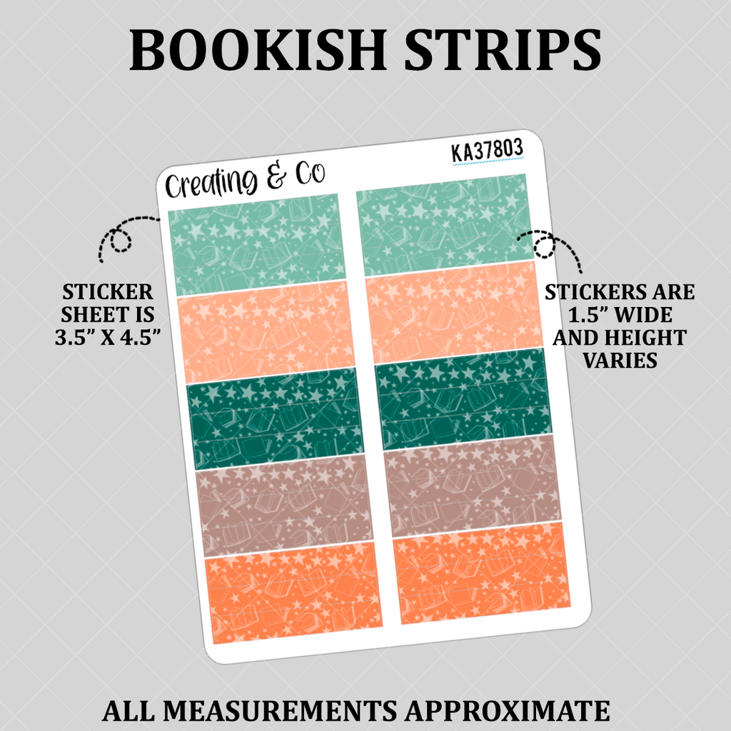 Stars and Books Strips / Headers - Treehouse Reads - Functional Stickers  - KA37803