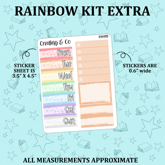 Rainbow Reads Extra Functional Stickers  - KA44105
