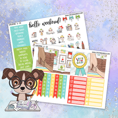 Father's Day Printable Weekly Planner Stickers
