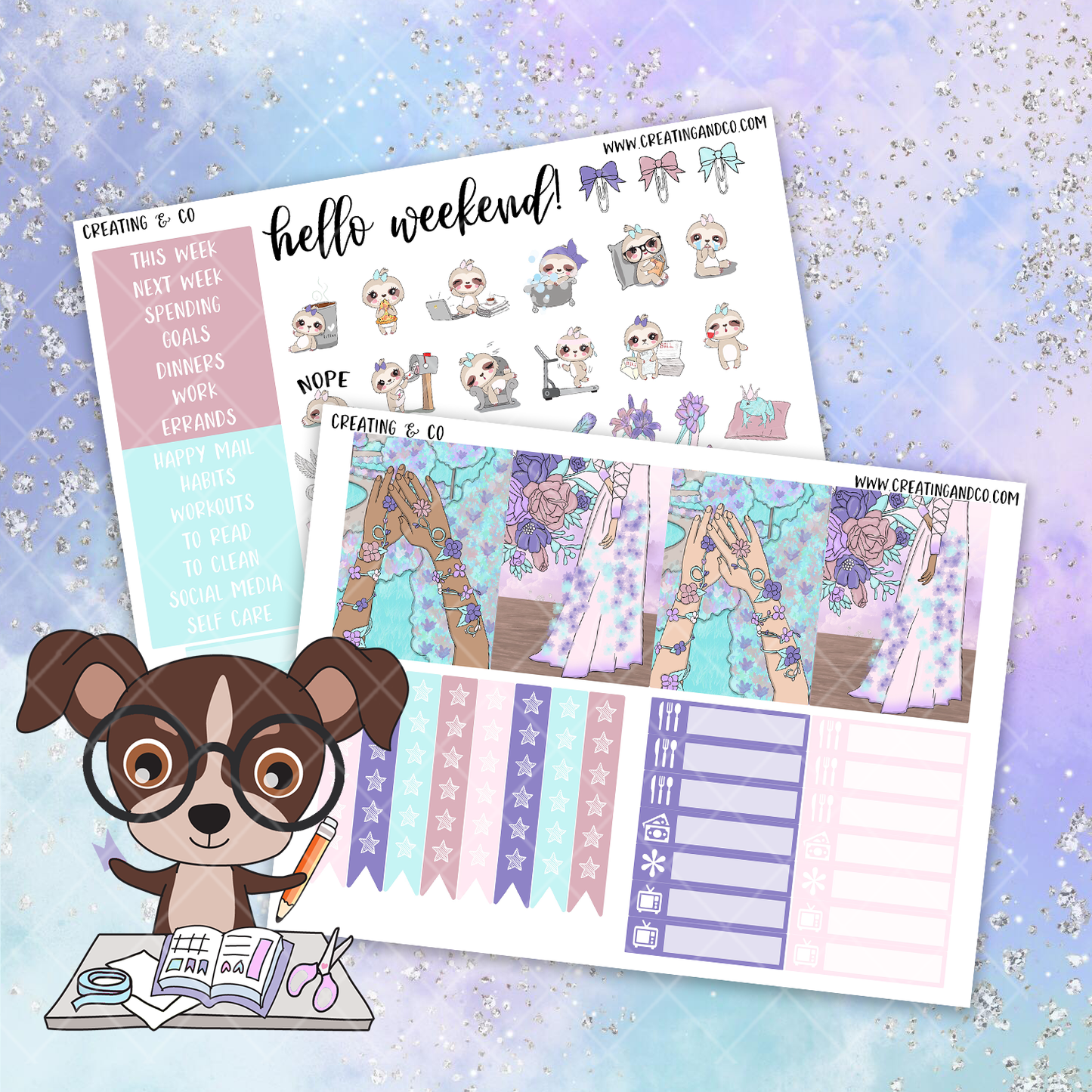 Happily Ever After Printable Weekly Planner Stickers