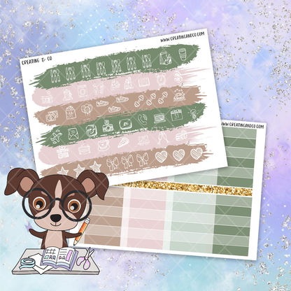 Home Sweet Home Printable Weekly Planner Stickers