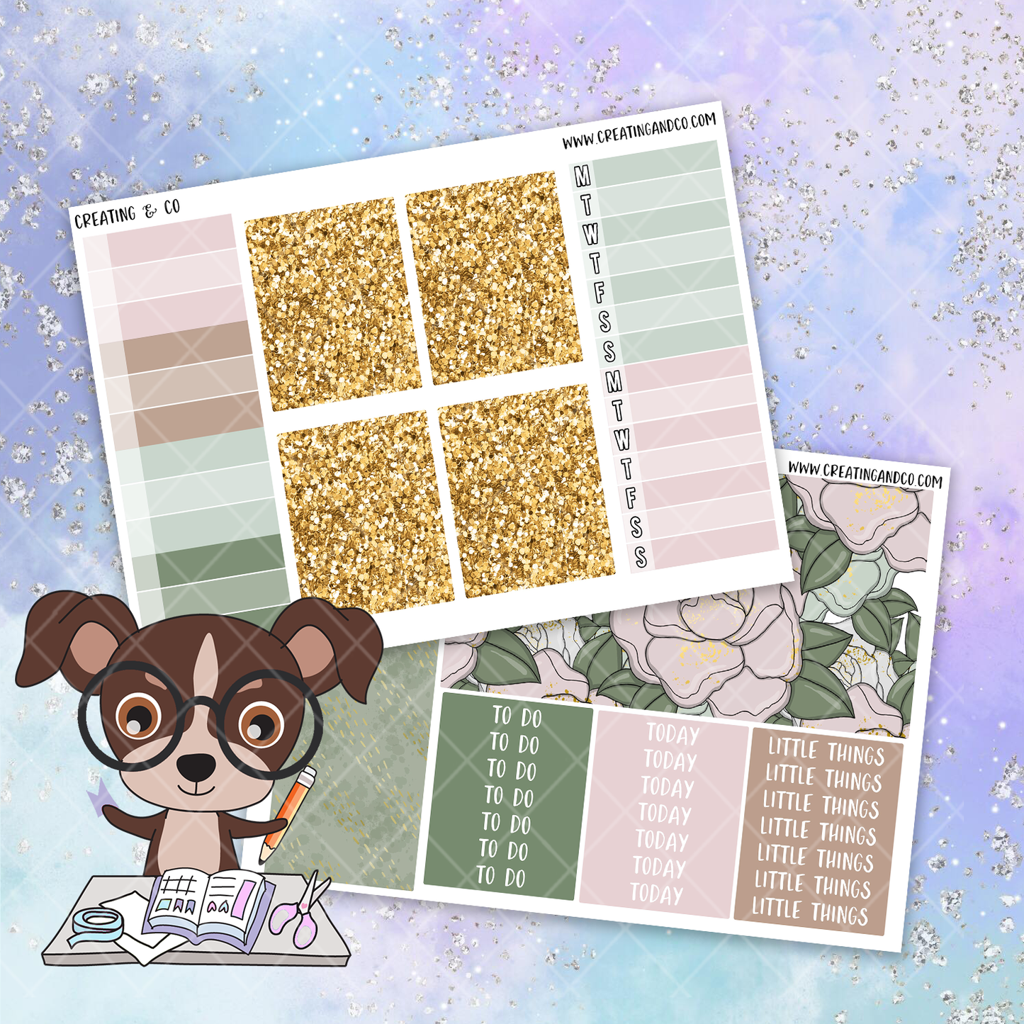 Home Sweet Home Printable Weekly Planner Stickers