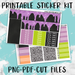 Little Witch Printable Weekly Planner Stickers - PK3