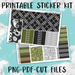 Scary Trees Printable Weekly Planner Stickers - PK4