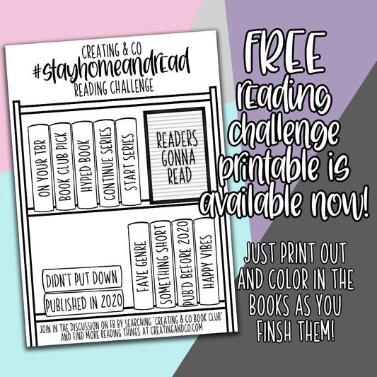 Stay Home and Read FREE Printable Reading Challenge Printable Stickers