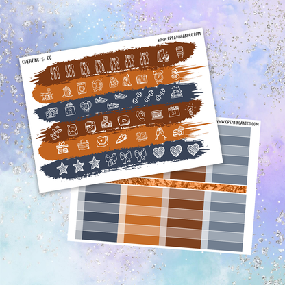 Happy Thanksgiving Printable Weekly Planner Stickers