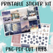 Winter Vibes Printable Weekly Planner Stickers - PK8