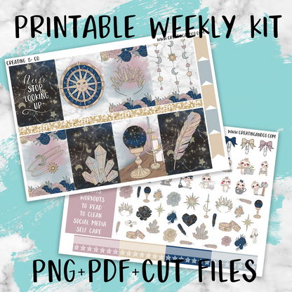 Zodiac Printable Weekly Planner Stickers
